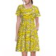 thumbnail image 1 of Balery Banana A Vestidos sueltos de manga corta para mujer, vestidos de verano 2025, vestidos casuales de corte A con vuelo., 1 of 6