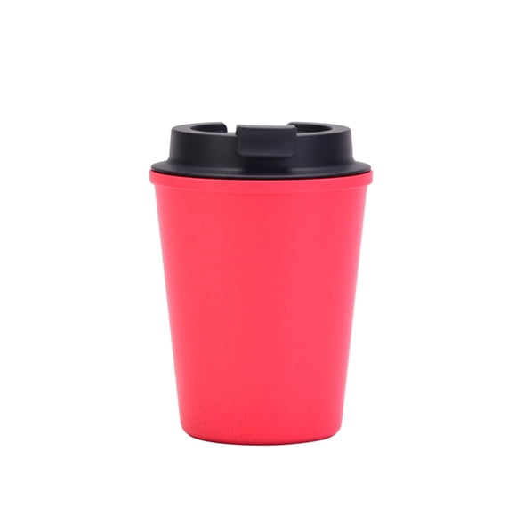 Injueey Botella de bebida Taza de agua Taza térmica Mano de obra fina Oficina de interior de larga duración Jugo multipropósito Suministros Cocina y Comedor Rojo 350ml
