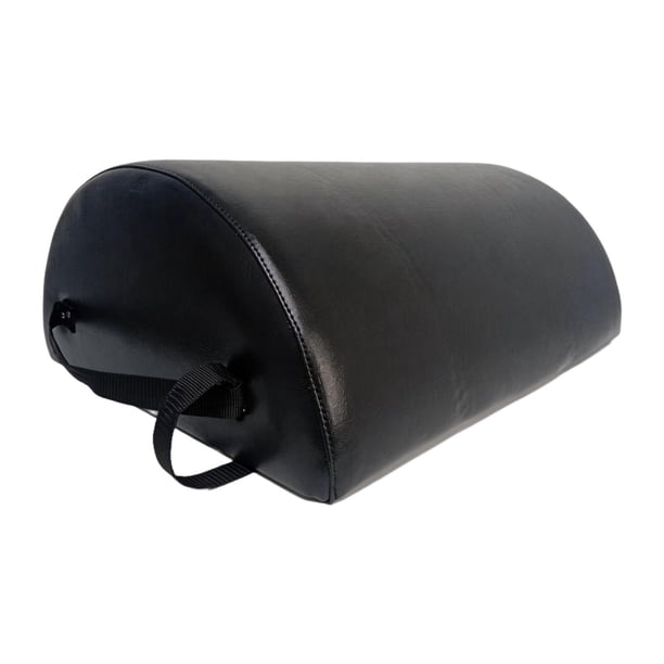 Barril de Pilates de cuero sintético para gimnasio en casa, entrenamiento de fuerza, , ejercicios para mujeres y hombres, cama de masaje Pilates. Negro