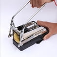 thumbnail image 3 of Potato Chip Slicer Stainless Steel Potato Strip Maker Manual Kitchen Vegetable Chopper Machine, 3 of 9