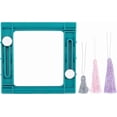 thumbnail image 1 of Herramienta ajustable de plástico para hacer borlas, cuadrada, color verde azulado, ideal para amantes de las manualidades (Crea borlas de 3 a 5 cm en 3 tamaños)., 1 of 7
