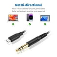 thumbnail image 4 of USB C A 6.35 mm DE 1/4 Pulgadas Audio Masculino, Cable Audio Adaptador USB A 1/4, Para El Cable Estéreo La Nota 10 S20+ Ultra S9 S8, Amplificador, 4 of 7