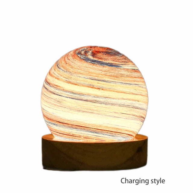 EIMELI Moon Night Light For Kids Unique 3d Planet Lamp Usb Rechargeable 3-Colors Sunset Models Gift