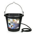 thumbnail image 2 of Farm Innovators FB-80R Rubber 3 Gallon Flat Back Heated Bucket, 70 Watt, Black, 2 of 12