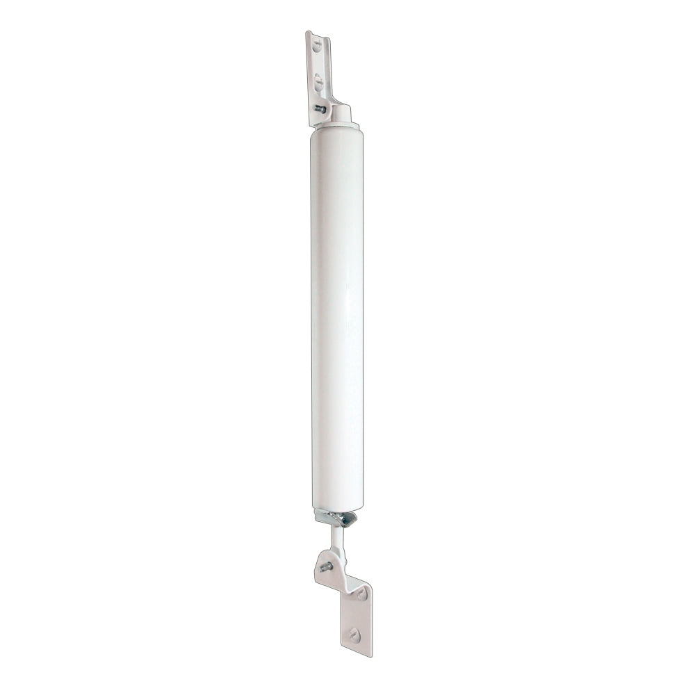 9 in., White Finish Screen Door Pneumatic Closer