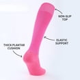 thumbnail image 3 of Boliang 3 Pair Softball Soccer Socks Baseball Football Socks for Youth Men and Women Baseball Softball Soccer Socks Knee High Over the Calf Sports Tube Socks For Teen, 3 of 5