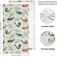 thumbnail image 2 of SKYSONIC 2 Pack Colorful Birds Cartoon Hand Towels, Spring Flower Branch Kitchen Towel Ultra Soft and Absorbent,Decorative Fingertip Face Towel for Bathroom Hotel, 28.3"x14.4", 2 of 6