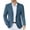 Blue, variant on Men Casual Sweater Blazer Jacket Lightweight Business Sports Coats Big and Tall