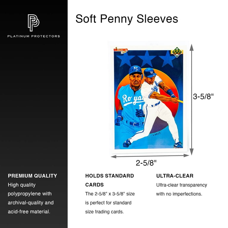 Case of 10000 Penny Sleeves Platinum Protectors for Standard Cards Ultra Clear Case of 10000 Penny Sleeves Platinum Protectors for Standard Cards Ultra Clear