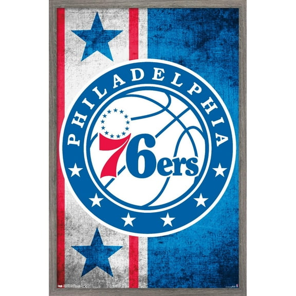 NBA Philadelphia 76ers - Logo 15 Wall Poster, 22.375" x 34" Framed