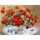 thumbnail image 2 of Con Cuentas Cuadradas 5D DIY Pintura Al Óleo Vintage Amapolas 45x35cm, 2 of 9
