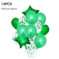 thumbnail image 1 of Toystoory 14 unids/set globo de confeti globos de fiesta de feliz cumpleaños helio de oro rosa Kits de decoración para fiestas verde, 1 of 6