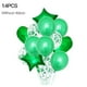 thumbnail image 2 of Inteprter 14 unids/set globo de fiesta vacaciones boda fiesta de cumpleaños globos de papel de aluminio decorativos decoraciones de Navidad Año Kits de decoración para fiestas verde, 2 of 6