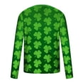 thumbnail image 5 of Graphic Tees for Men,St Patricks Day Mens Shirts,Mens Big and Tall St Patricks Day Shirts Long Sleeve Shamrock Sweatshirt Irish Clover T-Shirt Casual Round Neck Graphic Tees Tops, 5 of 5