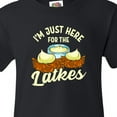 thumbnail image 4 of Inktastic Hanukkah Funny Here for Latkes Youth T-Shirt, 4 of 5