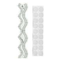 Yammee 4Inch Acrylic Quilting Rulers Wavy Shaped Quilting Templates Ruler For Sewing