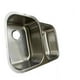 thumbnail image 3 of Fregadero Tarja Sink Pro Submontar 2 Tinas Acero Inoxidable Desiguales, 3 of 3