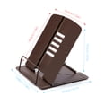thumbnail image 2 of Support de Livres en Métal Portable Support de Livres Réglable 5 Angles Support de Livres Porte-Documents Bibliothèque Accessoires de Lecture Outil pour Musique Livre Document Manuel Cuisine Livre de Cuisine Recette Tablette, 2 of 7