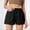 Black, variant on Bbyeadc Women's Linen shorts Straight Leg Bottoms Comfort Elastic Waist Solid Color Shorts Casual Mid Waist Short Pants,White(XL)