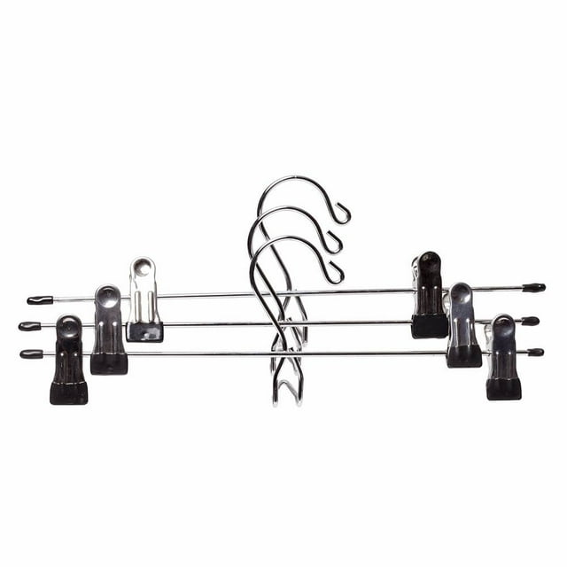 Ganchos para Ropa Better Space de Metal con Clips 3 Piezas
