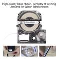 thumbnail image 4 of Label Machine Ribbon Printing Ribbon Abrasion Resistant Waterproof Anti-Scratch For Epson LW Series 12mm White Bottom Black Letter, 4 of 7