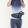thumbnail image 5 of Riñonera para deportes al aire libre, riñonera multifuncional para botella de agua, bolsa impermeable para correr, gris, 5 of 5