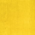thumbnail image 1 of Ahgly Company Indoor Square Solid Yellow Modern Area Rugs, 6' Square, 1 of 4