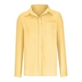 thumbnail image 4 of Casual Outfits for Women Shirts With Pockets Long Sleeve Down Shirt Blouse Loose Fit Vacation Beach Work Tops Clothes Womens Fashion Clothing, 4 of 4