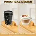thumbnail image 6 of Bamboo Couch Cup Holder with Side Storage Pocket Versatile Couch Arm Tray Organizer Practical Sofa Armrest Tray Table Non Slip Couch Arm Table Tray for Snacks Drinks, 6 of 9