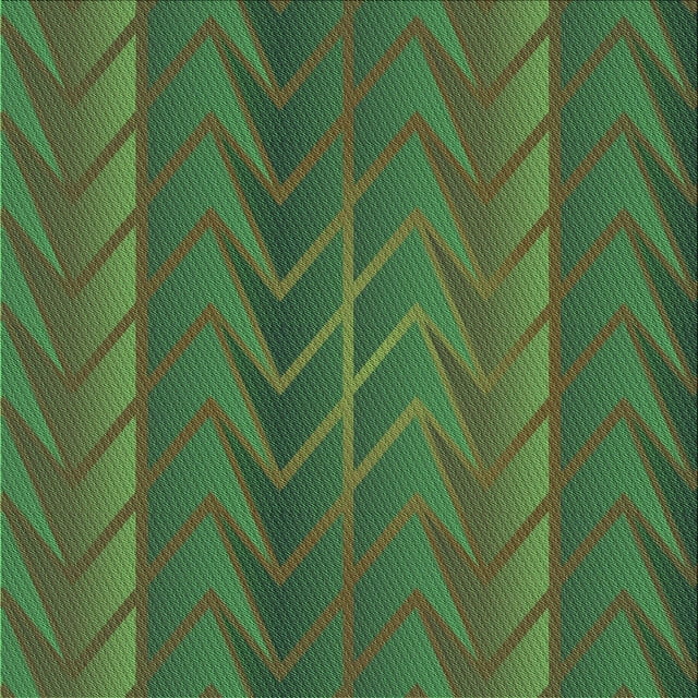 Ahgly Company Tapis d'Intérieur Lavable en Machine Carré Vert Transitionnel, 7 Pieds Carré