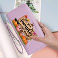 thumbnail image 5 of GEEAD Credit Card Holder for Women Large Capacity Handbag for Women Playful Halloween decor Colorful autumn leaves Pumpkin sign Suitable for Women and Men Travel Accessory, 5 of 10