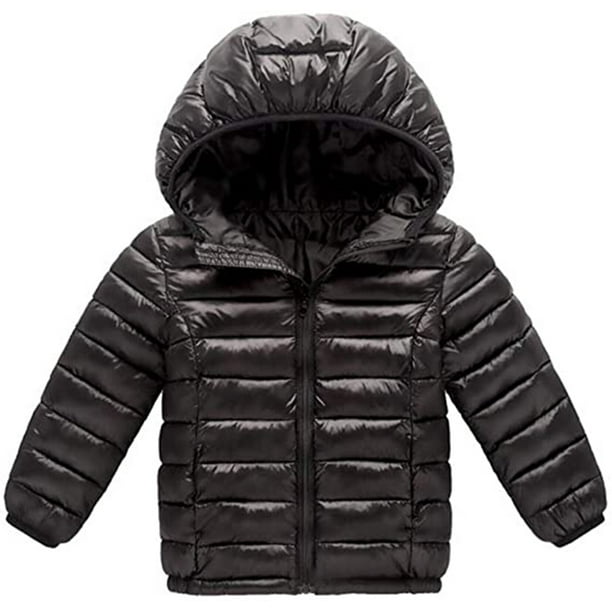 Toddler Boy Girl Outerwear Coat Winter Hooded Puffer Jackets Light