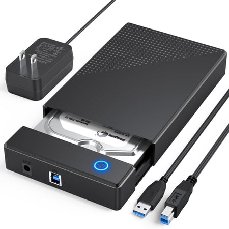 Bailink Hard Drive Enclosure 3.5, External Hard Drive Enclosure 3.5 HDD Docking station, USB 3.0 to 2.5 3.5 Inch SATA SSD HDD up to 8TB Multi Hard Drive Case with 12V Power Adapter Supply UASP