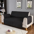 thumbnail image 5 of ANMINY Couch Cover 3 Seaters Waterproof Sofa Cover Black Non-slip Slipcover Pet Furniture Cover, 5 of 6
