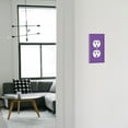 thumbnail image 6 of WIRESTER 1-Gang Duplex Outlet Cover Wall Plate/Switch Plate Cover, Solid Orchid Purple, 6 of 6