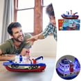 thumbnail image 1 of Fire Boat Bath Toy with Lights Music Automatic Spray Battery Powered Interactive Water Game for Kids Toddlers, 1 of 3