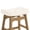 Cream, variant on Carolayne 24 Inch Counter Height Bar Stools Set of 3, Upholstered PU Leather Saddle Seat with Solid Rubber Wood Legs for Kitchen Island, Ivory White