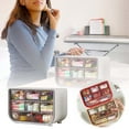 thumbnail image 2 of Desktop Organizer With 7 Mini Drawers School Teacher Toolbox Supplies Storage Small Items Organizer For Short Lipstick/Jewelry/Hairpin/Stickers/Paper Clips Zippe Clothes Storage Bed Organizers And, 2 of 4