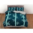 thumbnail image 3 of Botánico Juego de Funda Nórdica Lucky Bamboo, Verde Colcha Dormitorio Juego de Ropa de Cama, 3 of 4