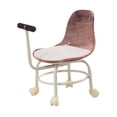 thumbnail image 1 of Lipstore Tabouret Roulant Bas Mobile Siège à Roulettes Rotation à 360 Degrés avec Roulettes Universelles Rose, 1 of 8