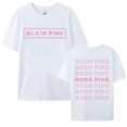 thumbnail image 5 of Camiseta con estampado para hombre y mujer, ropa de calle estética Kpop, Y2k, informal, de algodón, de manga corta, Unisex, color negro y rosa, 5 of 5