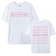 thumbnail image 5 of Camiseta con estampado para hombre y mujer, ropa de calle estética Kpop, Y2k, informal, de algodón, de manga corta, Unisex, color negro y rosa, 5 of 5