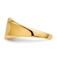 thumbnail image 3 of 14k Yellow Gold 10.0x10.0mm Mens Signet Ring Man   For Dad Mens  For Him, 3 of 9