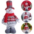 thumbnail image 3 of Adorno Alce Peluche Figuritas Telescópicas Muñeco Nieve Pie Felpa Recuerdos Fiesta Navidad Dibujos Animados Bonitos, 3 of 9
