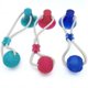 thumbnail image 4 of Juguete azul para mascotas, pelota de goma con ventosa, cuerda para masticar, pelota interactiva, cuerda de entrenamiento para cachorros para limpiar los dientes., 4 of 5