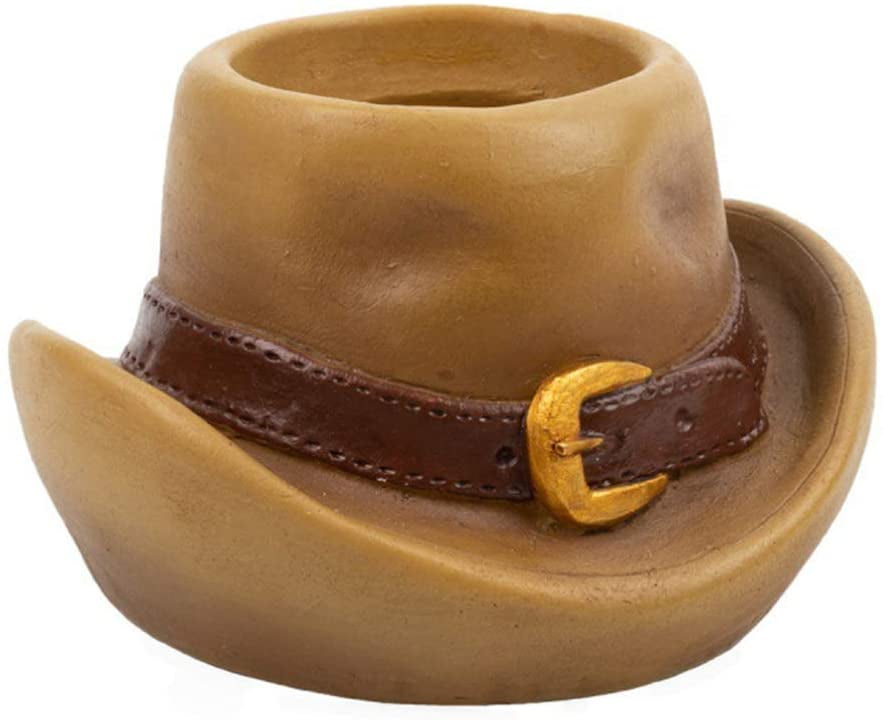 Resin Succulent Plant Pots Western Cowboy Hat Planter Pot Creative Mini