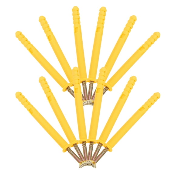 HEMOTON MLINS 20pcs Drywall Anchors and Screws Kit Plastic Wall Anchors Stainless Steel Wall Plugs Bolts Self Tapping Screws for Hanging Mounting