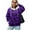 Bat Purple, variant on Western Hoodies for Women Zip Up Hoodie Yellowstone Sweatshirt Long Sleeve Oversized Casual Drawstring Drop Shoulder Sweatshirts Jacket with Pocket S