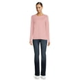 thumbnail image 3 of Time and Tru Women's Long Sleeve T-Shirt (3 Pack), 3 of 5