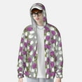 thumbnail image 4 of Balery Rose Flowers Men's Women's UPF 50+ Sun Protection Lightweight Hoodie Performance Long Sleeve Shirt for Fishing Running-X-Large, 4 of 9